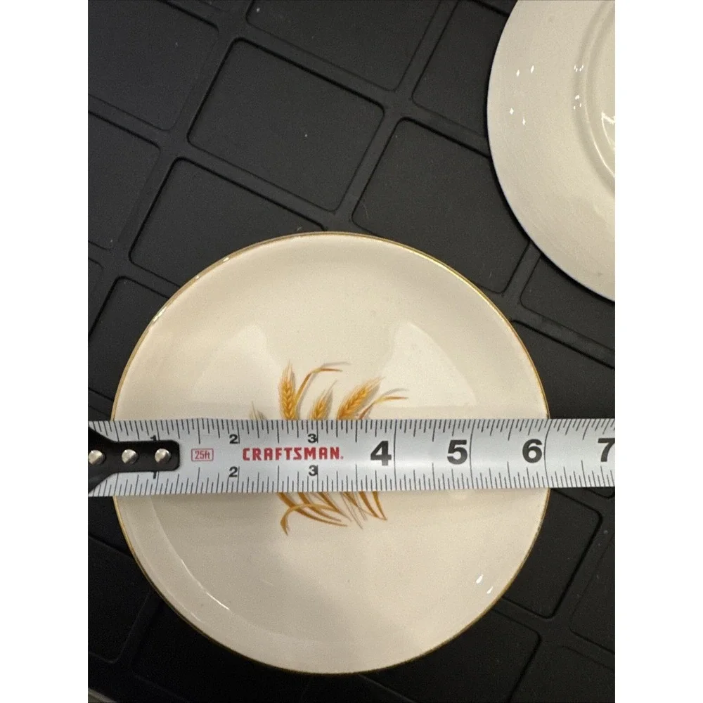 Vintage Golden Wheat dinnerware  22 K Gold Small‎ Plate 6